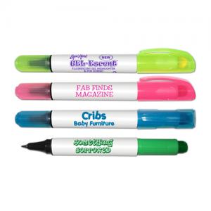 Fluorescent Gel Highlighter Pen Combo