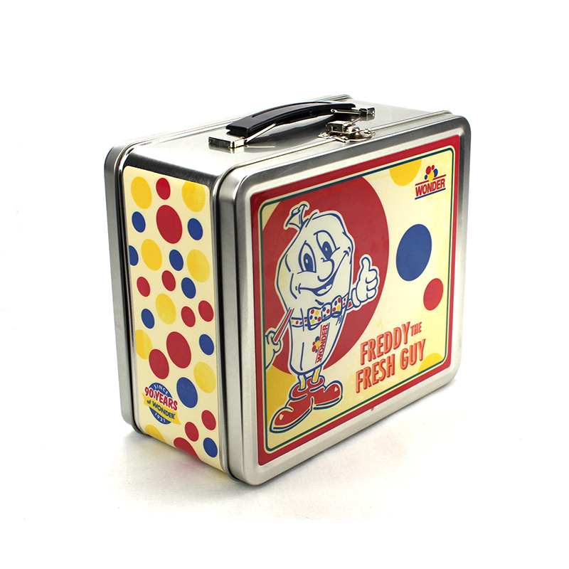 4 Inch Metal Lunch Box - 3 Side Decal Novelty