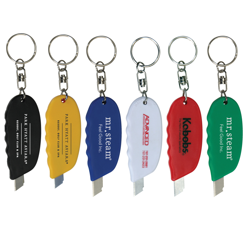 Handy Retractable Keychain Box Cutter with Logo