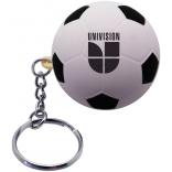 Soccer Ball Shaped Stress Reliever Keychain