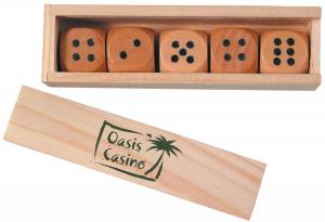 Boxed Wooden Dice