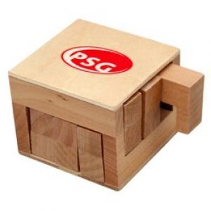 Sliding Cube Wood Puzzle