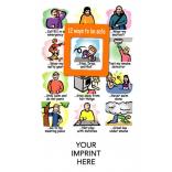 "12 Ways To Be Safe" Youth Safety Mood Magnet