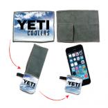 Microfiber Cloth with Carrying Keychain Pouch