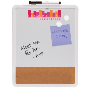 Magnetic Dry Erase Board with Cork Strip 