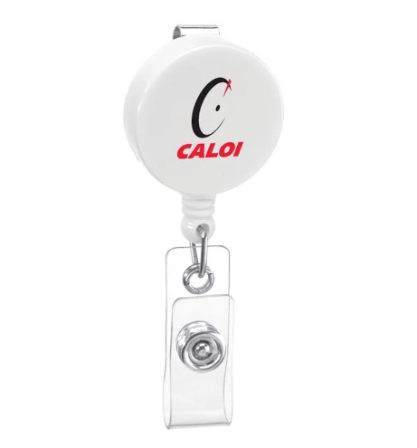 Promotional Round Retractable Badge Holders (1.25 Dia., Pad Print), Trade  Show Giveaways