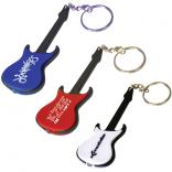 Guitar Shaped Key Chain With Flashlight