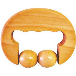 Handheld Wooden Massager With Movable Balls
