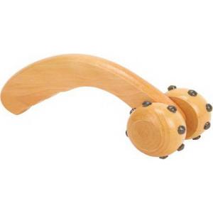 Wooden 2 Wheel Massager With Magnetic Spokes