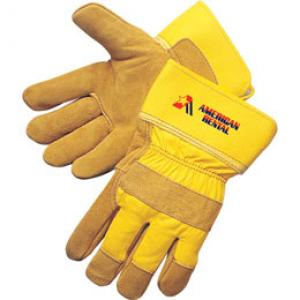 Yellow Split Cowhide Palm Work Glove