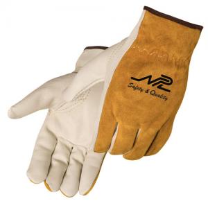 Brown/Cream Grain Driver Gloves