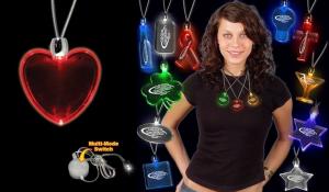 Heart Shaped Light Up Necklace Pendant