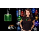 Square Shaped Light Up Necklace Pendant