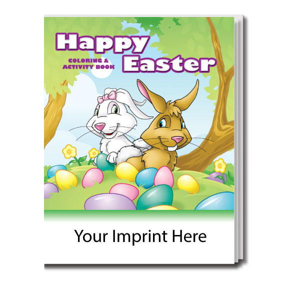Custom Printed &quot;Happy Easter&quot; Coloring Book