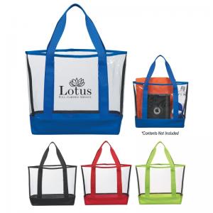 Clear Color Accent Tote Bag