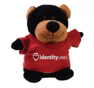 Black Bear Bean Bag Mascot Toy