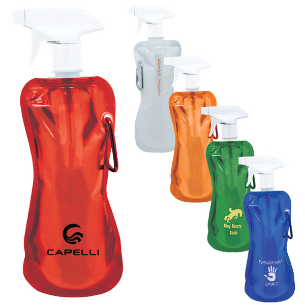 Promotional Foldable and Collapsible Vibrant Water Spray Bottle