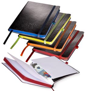 Faux Leather Writing Journal Color Paper Edges