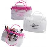 Strings Attached Clear Carry Cosmetic Tote