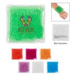 4" Square Colorific Gel Bead Hot/Cold Pack