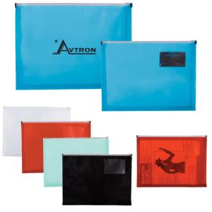 Zip Closure Envelope With Business Card Slot