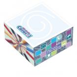BIC 3" x 3" x 1-1/2" Adhesive Sticky Note Cube Pad
