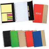 Recycled Magnetic Journal with Assorted Sticky Notes