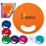 Circle Shaped Hand Fan with Finger Grip