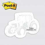 Tractor Shaped Post It Notes