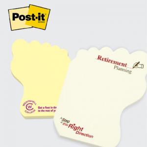 Foot Shaped Post It Notes
