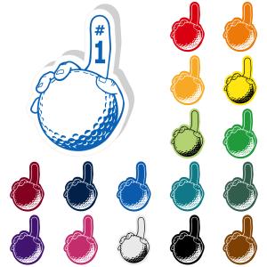 Golfer Foam Finger