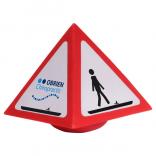 Warning Sign Shaped Stress Reliever