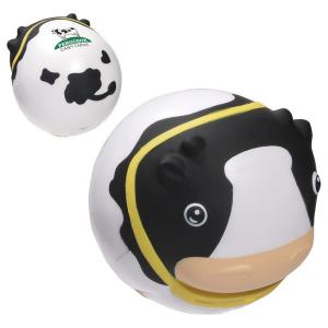 Round Cow Themed Stress Reliever