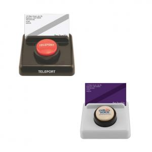 Micro Sound Desk Button Business Card Holder
